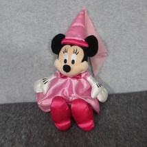 Disney Minnie Mouse 14 in Plush Pink Hat Dress Princess Disney World Land Toy - £10.52 GBP