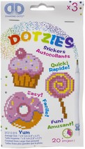 Diamond Dotz DOTZIES Stickers Facet Art Kit Multi Pack Yum 3/Pkg - £24.97 GBP