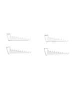 4 Pack Over Door Valet Hooks Closet Organizer Holds 10 Hangers Each White - $13.43 CAD
