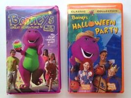 Barney&#39;s Great Adventure: The Movie - Halloween Party VHS Lot Clamshell ... - $12.97