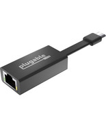 Plugable Technologies USBC-TE1000 USB C TO ETHERNET ADAPTER, DRIVERLESS ... - $53.62