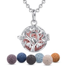 18mm Aromatherapy Perfume Essential Oils Diffuser Necklace Tree of Life ... - £19.59 GBP