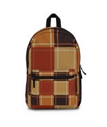 Backpacks, Brown Checker Style Backpack Bag - £55.29 GBP