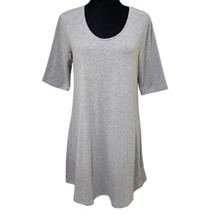 Cynthia Rowley Gray Scoop Neck T-Shirt Dress Size Large - £14.11 GBP