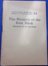 Vintage Little Blue Book No 34 The Mystery Of The Iron Mask   - $3.99