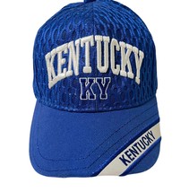 Kentucky KY Hat Cap Mens One Size Bubble Mesh Hook and Loop Closure Blue - £13.33 GBP