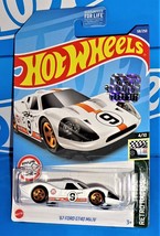 Hot Wheels Factory Set 2022 Retro Racers Series &#39;67 Ford GT40 Mk.IV White GULF - £9.66 GBP