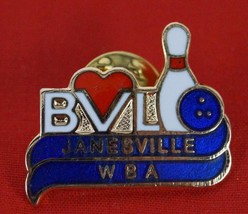 Vintage Bowling Janesville Wba Pin - £23.33 GBP