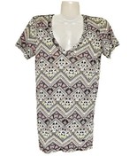 Pink by Victoria&#39;s Secret Sleepwear Women XS Short Sleeve T Shirt Tribal... - £4.59 GBP