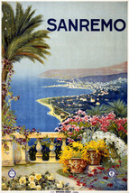 Vintage Travel POSTER.San Remo.Italy.Room art Decor.Interior design.712 - £14.01 GBP+