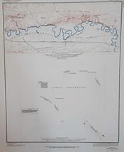 USGS Geological Survey Map: Montana Custer Battlefield 1891 - Reprint - £10.06 GBP
