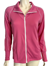 adidas Pink and White Zip  Front Jacket Size M - $23.74