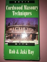 Cordwood Masonry Techniques Vhs Tape W Rob &amp; Jaki Roy Rare Vintage - £23.28 GBP