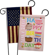 Make a Wish - Impressions Decorative USA Vintage - Applique Garden Flags Pack -  - £24.36 GBP