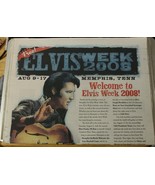 Elvis Week 2008 Event Guide Elvis Presley Magazine Newspaper  - £3.88 GBP
