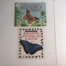 Amazing Butterflies And Moths From Caterpillar To Butterfly lot of 2 - £5.94 GBP