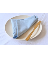 50 Pcs Sky Blue Softened Cotton Napkins,  Cotton Napkins for Wedding Party - $102.96