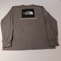 The North Face Standard Fit Men's Gray Cotton Blend Graphic T-Shirt Size Medium image 2