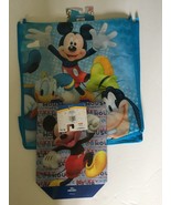 New Disney Mickey &amp; Friends 13&#39;&#39; x 12&#39;&#39; x 6&#39;&#39; Reusable Tote Bag &amp; 2 Smal... - $214.25 MXN