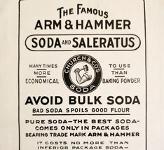 Arm &amp; Hammer Baking Soda 1910 Advertisement Church Co NY Soda Saleratus ... - $29.99
