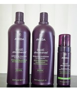AVEDA INVATI ULTRA Advanced Exfol. Shampoo RICH & Conditioner 33.8oz+Foam 5oz - $149.04