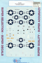 1/72 SuperScale Decals FG-1A F4U-1A Corsair VF-17 VMF-217 VMF-122 72-740 - £11.84 GBP