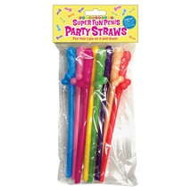 Super Fun Penis Straws Multicolor - $6.00