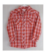 Arizona Jean Co. Colorful Pearl Snap Long Sleeve Shirt Girls Size Medium - $8.10 CAD