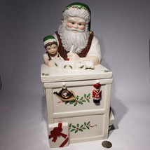 Lenox Holiday Santa Workbench Cookie Jar For the Holidays #6095103 in Box - £37.52 GBP