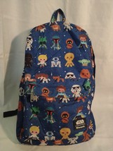 Large Loungefly Star Wars Chibi Backpack Babies Blue Yy - £29.12 GBP