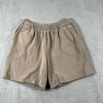 Prospirit Men&#39;s Khaki Short Cotton Blend Casual Comfort Elastic Waistband size L - £16.61 GBP