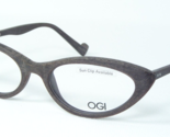 OGI Innovation 7134 151 Gebürstet Brown Rot Holz Brille 49-17-140mm - £76.10 GBP