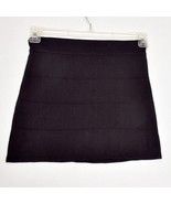 Verty Women&#39;s Mini Skirt Black Textured Pull On Stretch One Size - $21.03 CAD