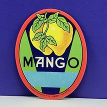 Vintage label soda pop ephemera drink advertising Mango manchester duckw... - £7.69 GBP