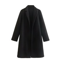 Women 2023 winter New Fashion Multi-Color Woolen Jacket Coat Vintage Long Sleeve - £56.46 GBP