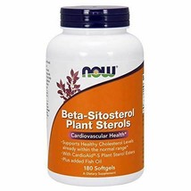 NEW Now Beta-Sitosterol Plant Sterols Supports Cardiovascular 180 Softgels - $38.92