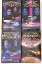 Star Trek Voyager Paperback Book Lot 4 Escape Ragnarok Violations #&#39;s 2 3 4 17 - £15.50 GBP