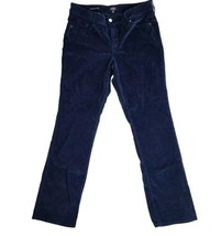 NYDJ Jeans Womens 12 Blue Marilyn Straight Leg Lift Tuck Stretch Dark Casual - $34.99