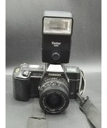 Chinon CP-7m 35mm Film SLR w/ Rikenon P 35–70mm Lens, Vivitar 3200 Flash... - $1,813.93 MXN