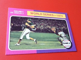 1975 1974 World Series Game 4 # 464 Topps Nm / Mint Or Better !! - £55.05 GBP