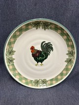 VTG Rooster Morn 1998 Dinner Plate Julie Ingleman Designs Stoneware 98 - £11.03 GBP