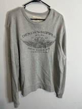 Denim And Supply Ralph Lauren Logo Gray Crew Neck Pullover Sweatshirt Si... - $54.44