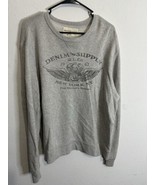 Denim And Supply Ralph Lauren Logo Gray Crew Neck Pullover Sweatshirt Si... - $74.45 CAD