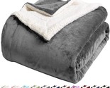 Sherpa Fleece Bed Blanket, King Size, Super Soft, Warm, Cozy, Fluffy, Lb... - $95.95