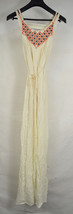 Ark &amp; Co Dress Bellatrix Embroiled Long Max Sun Cream Dress S Womens - £30.38 GBP