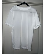 Nike Legend 2.0 Men&#39;s Size Large Dry Training T-Shirt DX0989 100 White New - $482.60 MXN