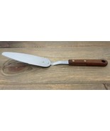 Vtg Robinson Angled Pie Server Stainless Utensil Brown Handle Serrated E... - €17,20 EUR