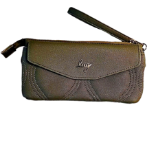 LUG Blitz Wristlet Wallet Matte Luxe RFID Olive Green CLEAN - $45.80