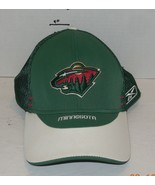 NHL Minnesota Wild Baseball Hat Cap CCM reebok OS One Size Fits All Green - $21.10 CAD
