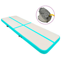vidaXL Inflatable Gymnastics Mat with Pump 196.9x39.4x7.9&quot; PVC Green - €457,18 EUR